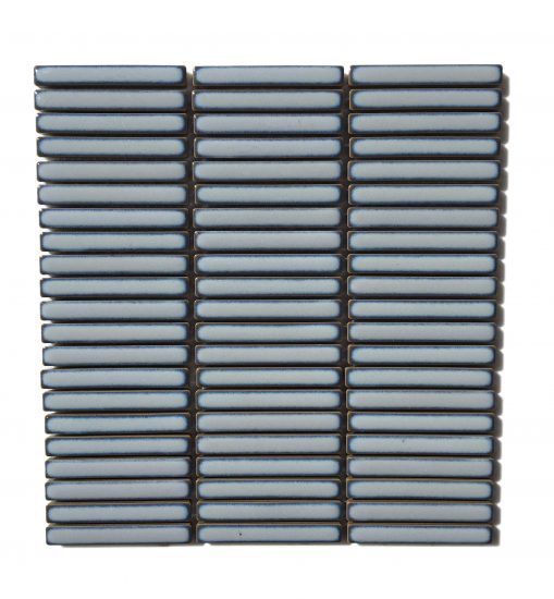 Vintage Pale Blue Gloss Finger Mosaic image