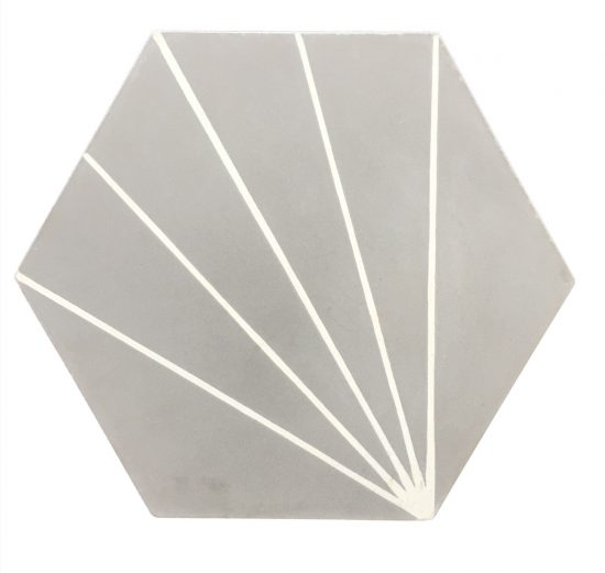 Pikralida Grey Hexagon Encaustic Tile image