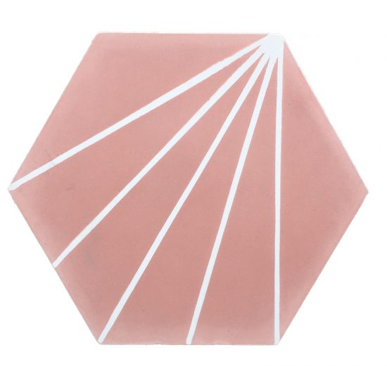 Pikralida Pink Hexagon Encaustic Tile image