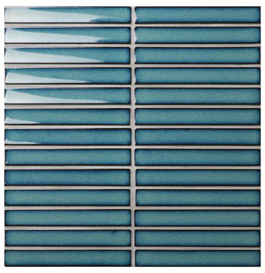 Raku Green Gloss Finger Mosaic image