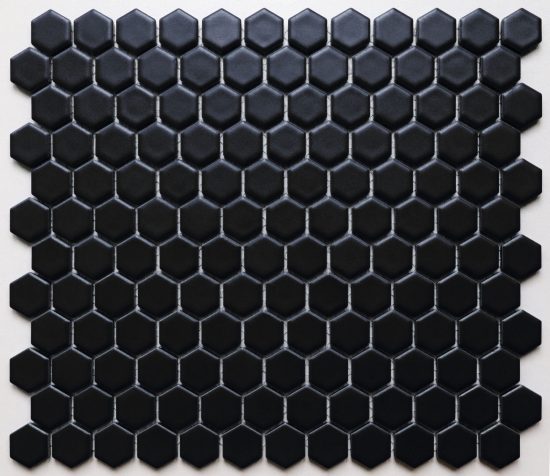 Black Small Hexagon Mosaic image