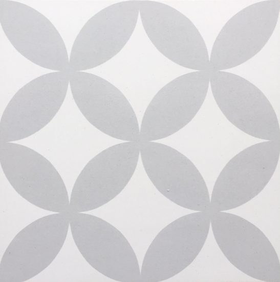 Porcelain Tile Petal Grey White Background image