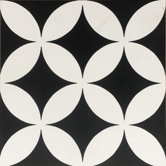 Porcelain Tile Petal White Black Background image