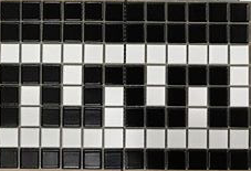 Greek Key Border Mosaic image