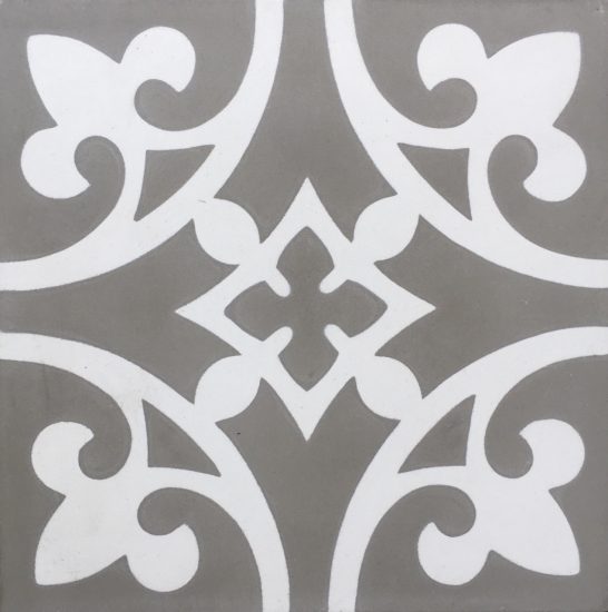 Fluer Di Lis Grey Encaustic Tile 28.32 m2 available $40/m2 image