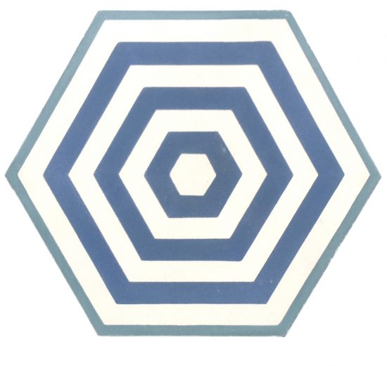 Groove Hexagon Encaustic Tile image