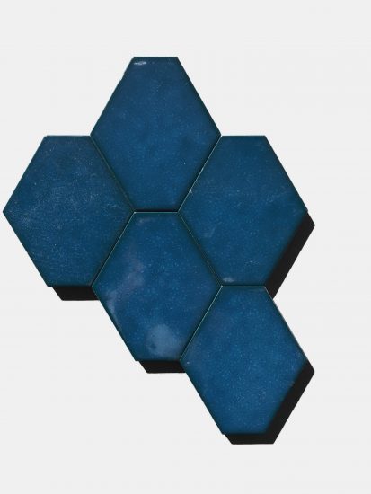 Benzene Electric Blue Hexagon image