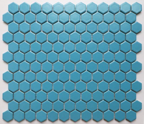 Blue Small Matt Hexagon Mosaic 81.9 m2 available $50/m2 image