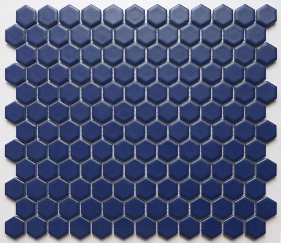 Cobalt Small Matt Hexagon Mosaic image