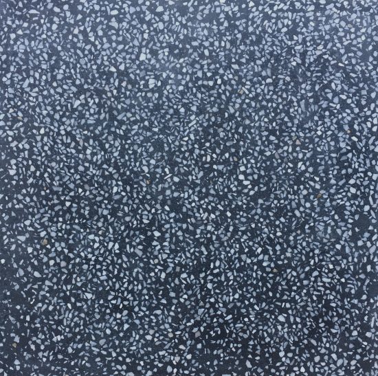 Black Medium Chip Encaustic Terrazzo Tile image