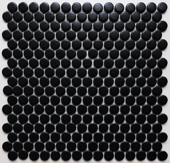 Black Penny Round Mosaic image