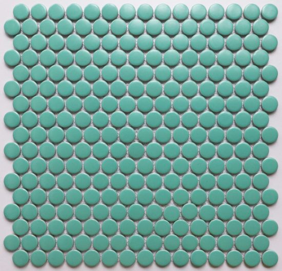 Seafoam Matt Penny Round Mosaic 59.92 m2 available $50/m2 image