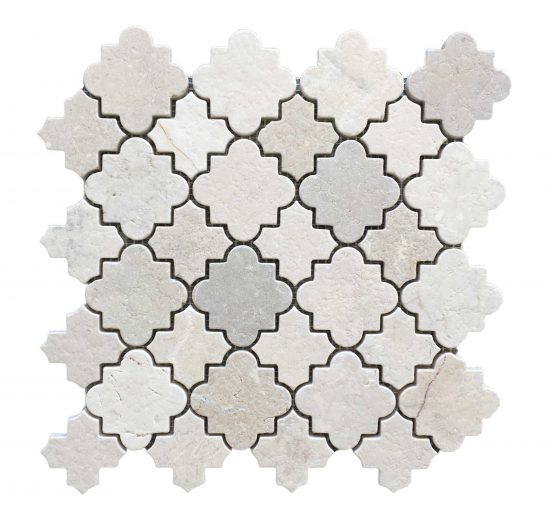 Cairo Crema Marfil Tumbled Mosaic image