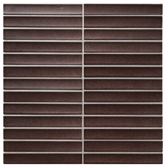 Raku Bronze Matt Finger Mosaic image