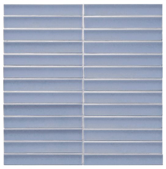 Raku Powder Blue Gloss Finger Mosaic image