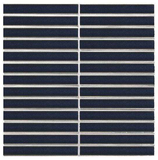 Raku Cobalt Gloss Finger Mosaic image