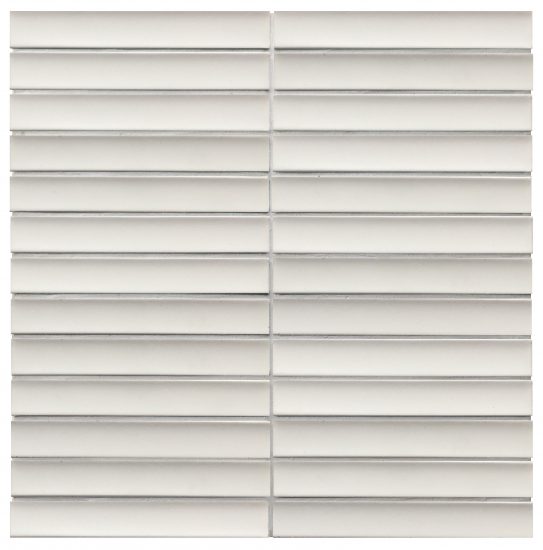 Raku White Matt Finger Mosaic image