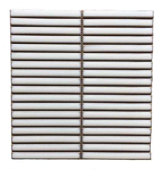 Vintage Long White Gloss Finger Mosaic image