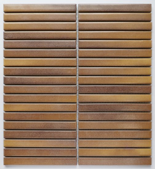 Ombre Burnt Orange Matt Finger Mosaic image