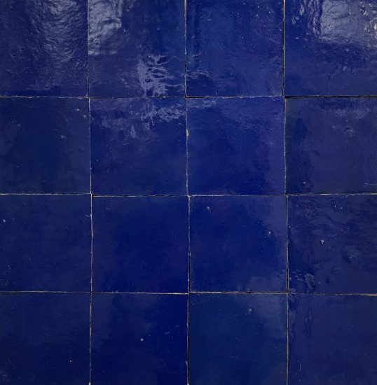 Zellige Bleu Foncé Terracotta Moroccan Square image