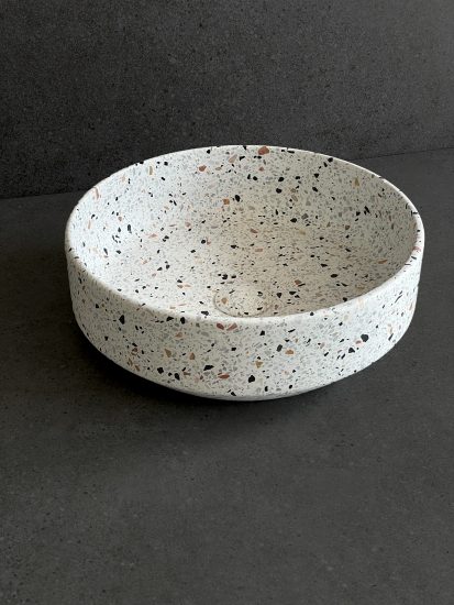 White Italian Terrazzo Basin image