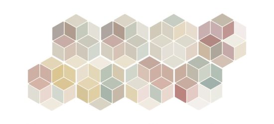 Minima Multicoloured Cube Tile image