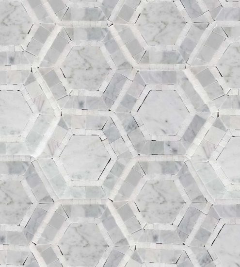 Quebec Honed Marble Mosaic image