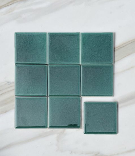 Marseille Algae Green Square Tile image