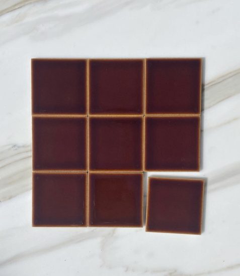 Marseille Dark Brown Square Tile image