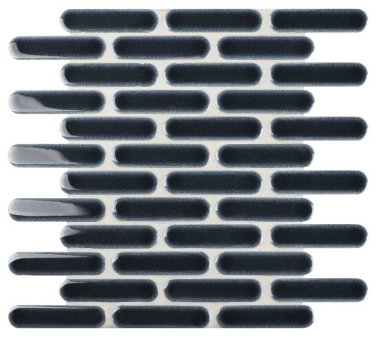 Bounty Oval Navy Gloss Mosaic image