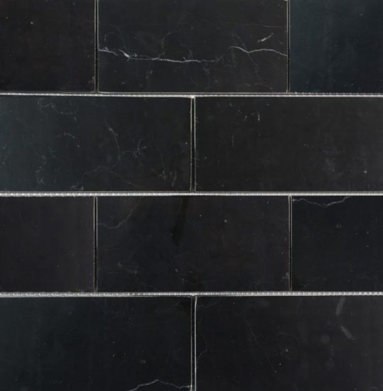 Nero Marquina Honed Subway 75x150 image