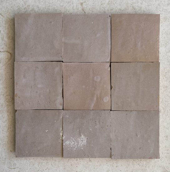 Zellige Beige Clear Terracotta Moroccan Square image