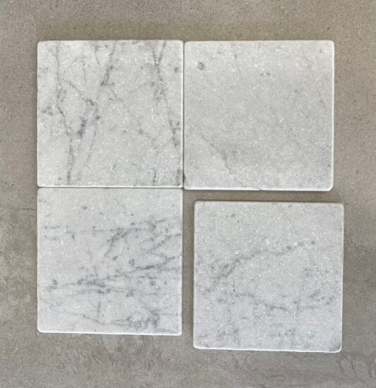 Tumbled Carrara Square Tile 150x150 image