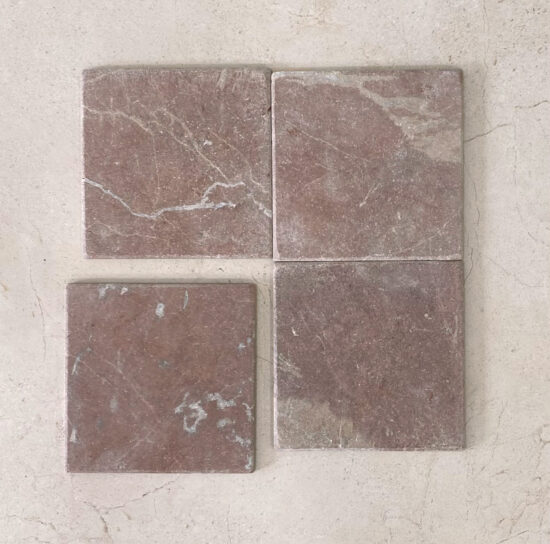 Tumbled Rosso Verona Square Tile 150x150 image