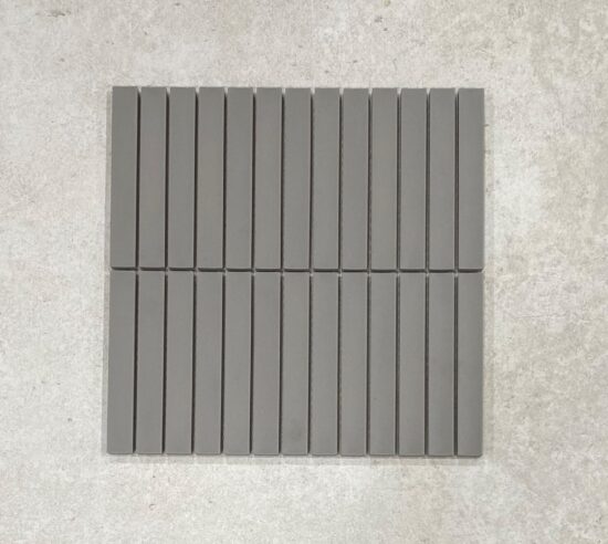 Raku Grey Unglazed Finger Mosaic image