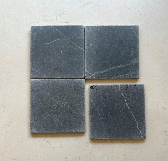 Pietra Grey Tumbled Square Tile image