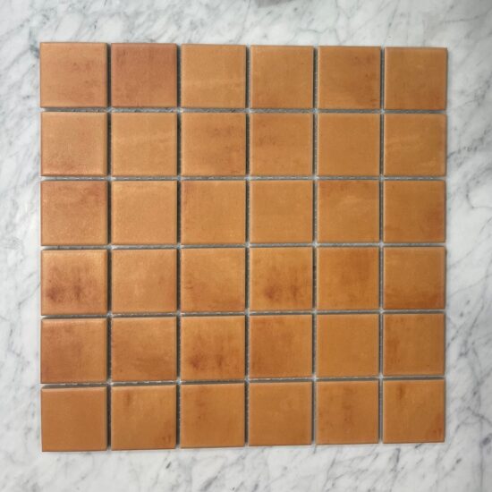 Cotto Matt Glazed Square 48mm Mosaic image