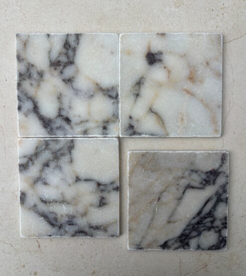 Calacatta Viola Tumbled Square 150x150 image