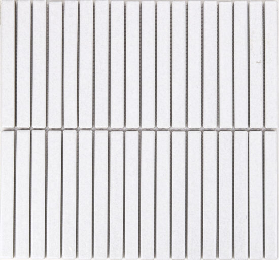 Vintage Crackle White Long Finger Mosaic image